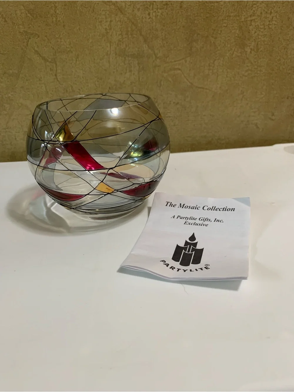 Partylite Mosaic Tealight Candle Holder  P0193 NEW in Box